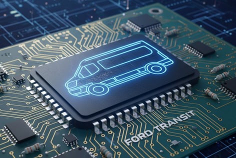 electronic board with van shape_web